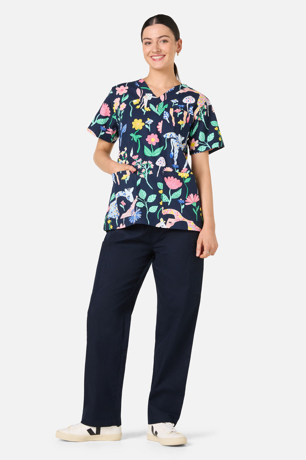 Gorman NZ - Safari Top & Pant scrub set - navy