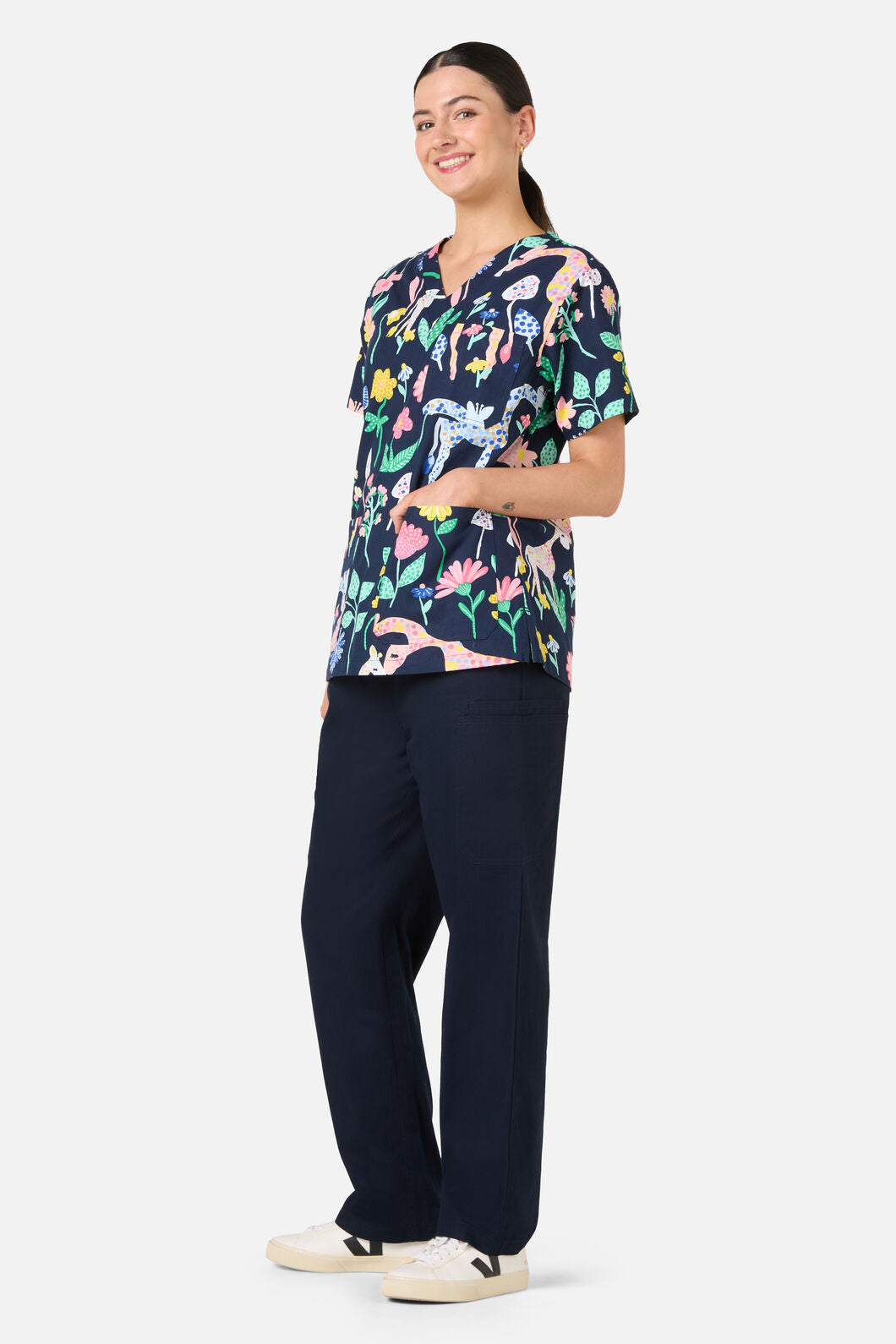 Gorman NZ - Safari Top & Pant scrub set - navy