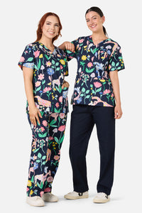 Gorman NZ - Safari Top & Pant scrub set - navy