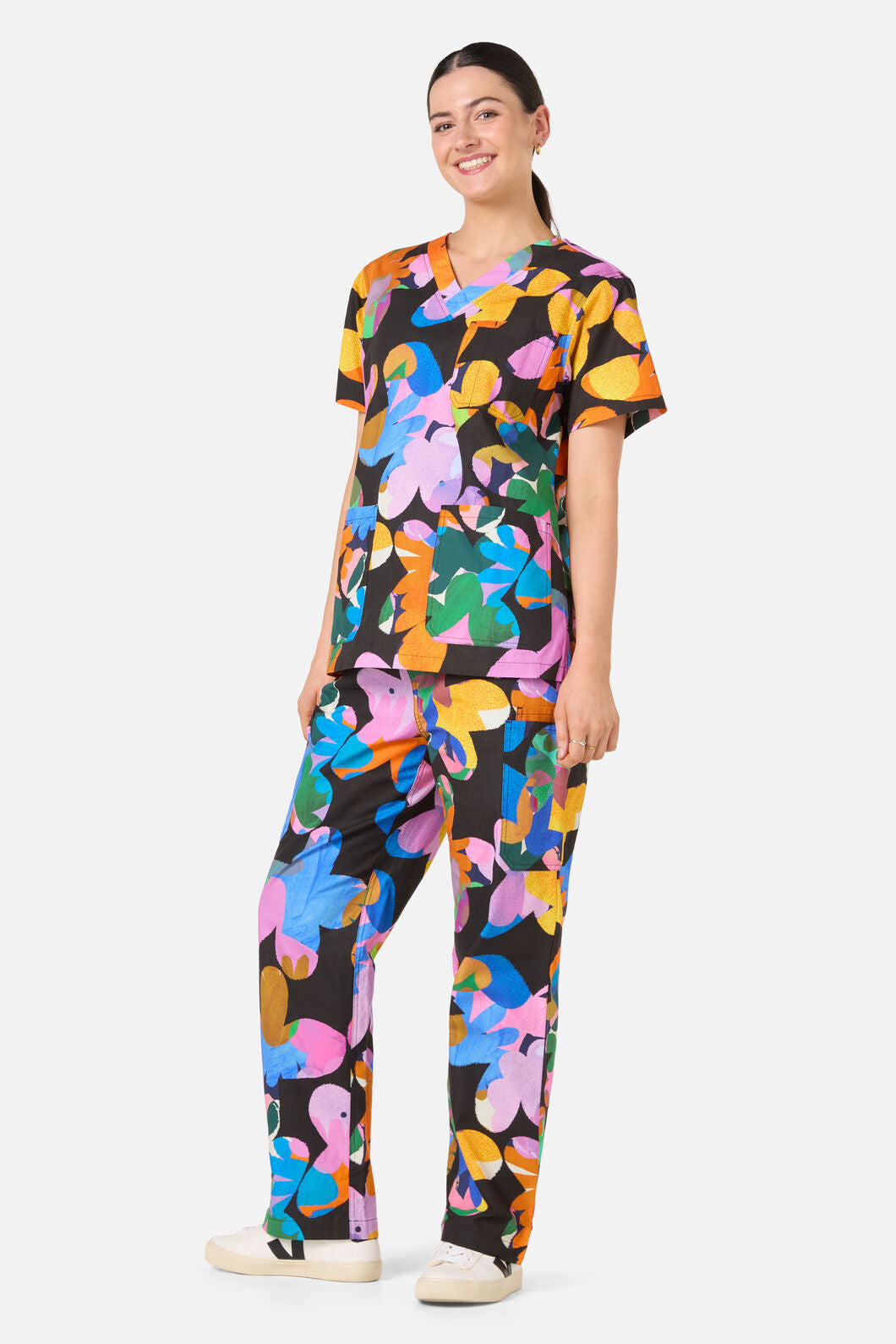 Gorman NZ - Abstract Floral scrub set - multi