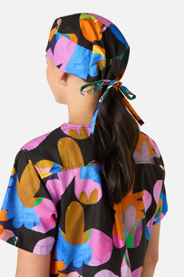 Gorman NZ - Abstract Floral scrub hat - multi