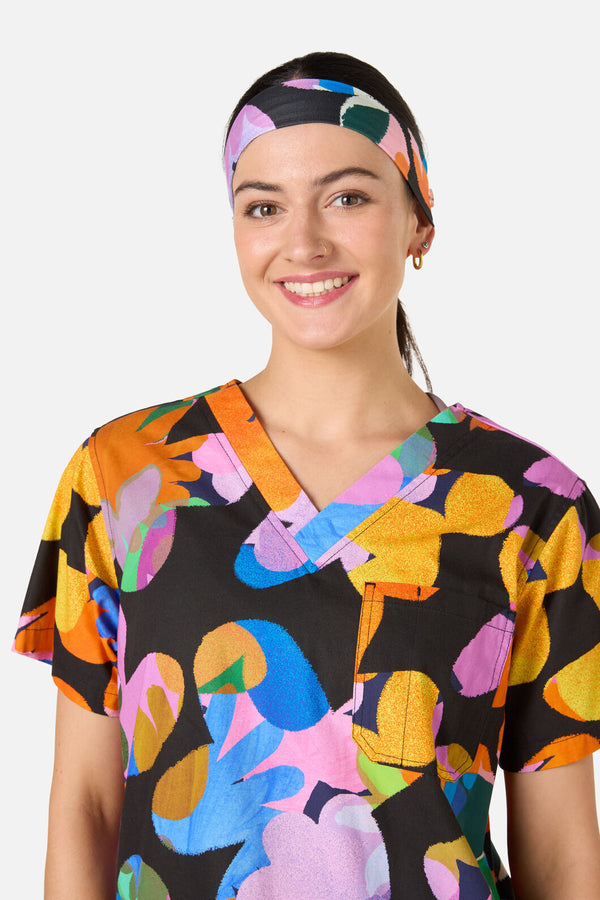 Gorman NZ - Abstract Floral ScrubHeadband - multi