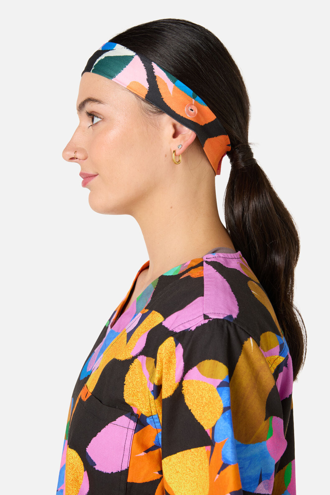 Gorman NZ - Abstract Floral ScrubHeadband - multi
