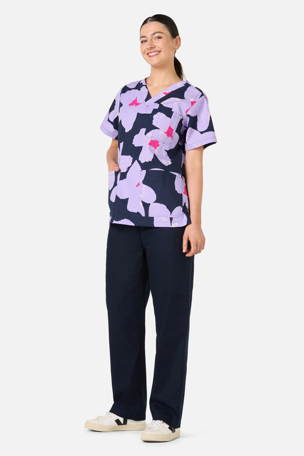 Gorman NZ - Poppy Blue Top& Pant scrub set - navy