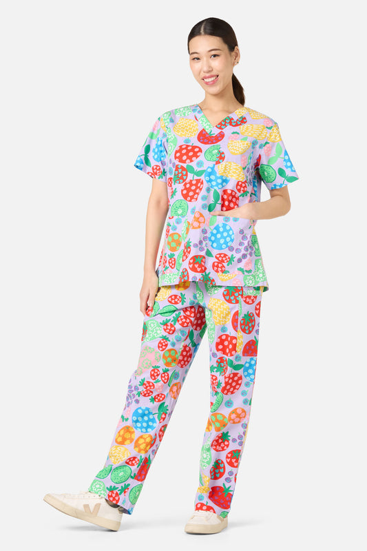 Gorman NZ - Fruity Folk Scrub Set - lilac