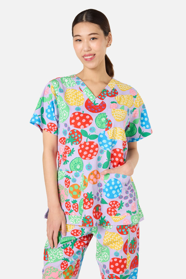 Gorman NZ - Fruity Folk scrub set - lilac