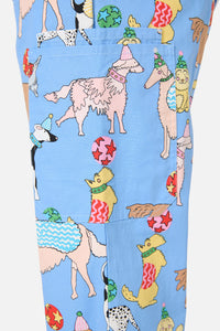 Gorman NZ - Dog Picnic scrub set - blue