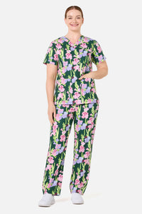 Gorman NZ - Gladioli Scrub Set - green