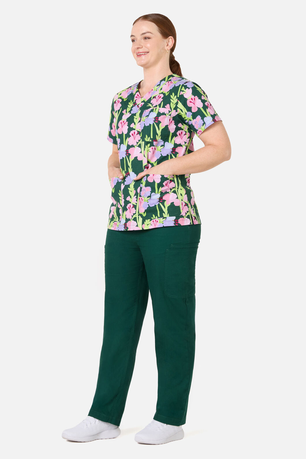 Gorman NZ - Gladioli Top & Pant Scrub Set - green
