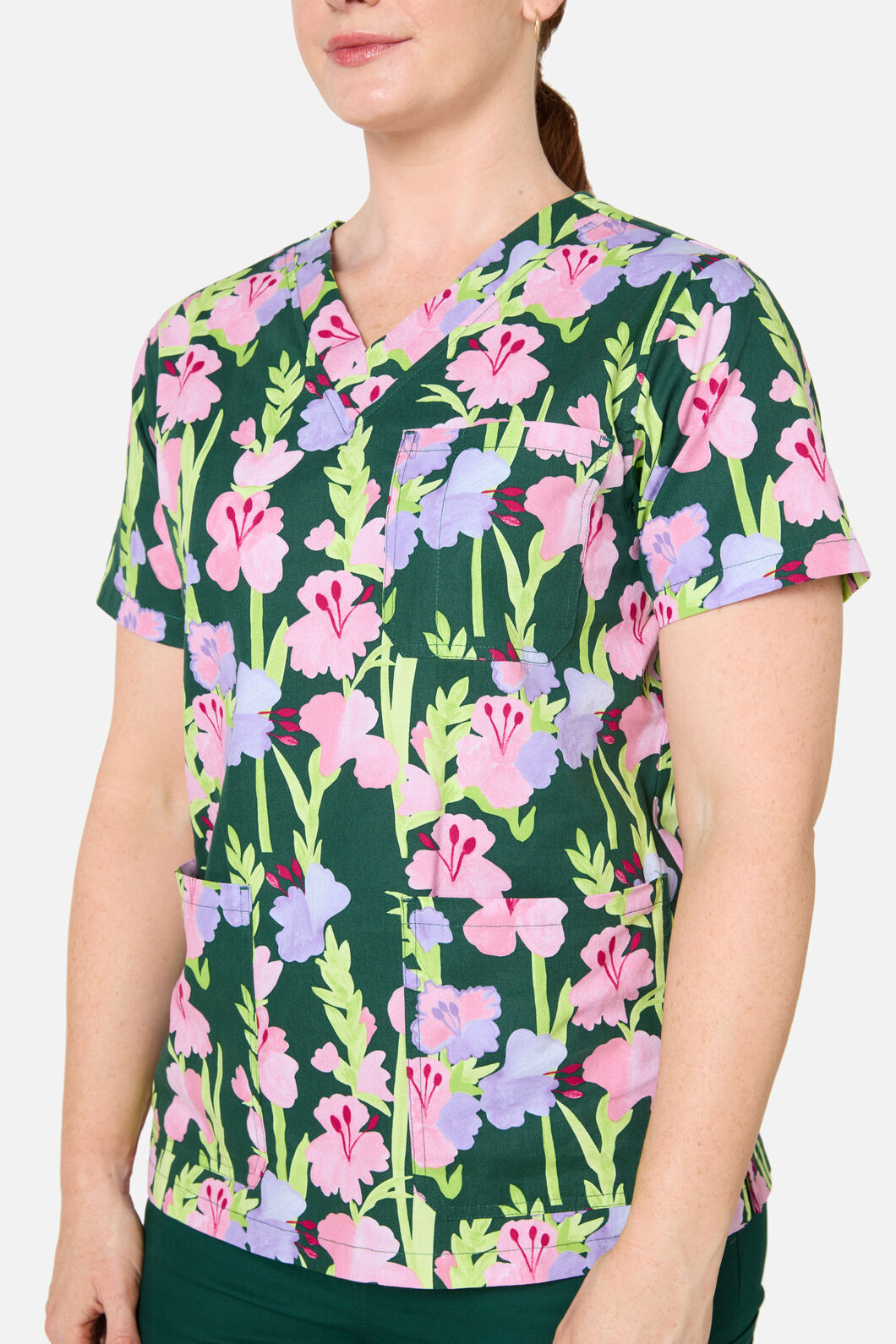 Gorman NZ - Gladioli Top & Pant Scrub Set - green