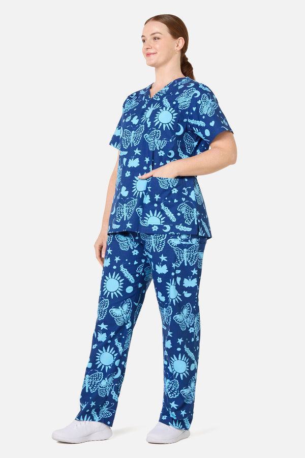 Gorman NZ - Flora Fauna Scrub Set - blue