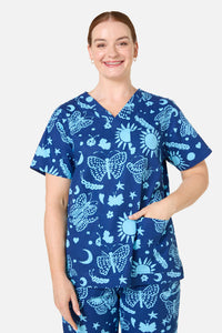 Gorman NZ - Flora Fauna Scrub Set - blue