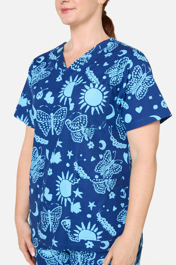Gorman NZ - Flora Fauna Scrub Set - blue