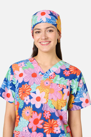 Gorman NZ - Polka Floral Scrub Hat - multi