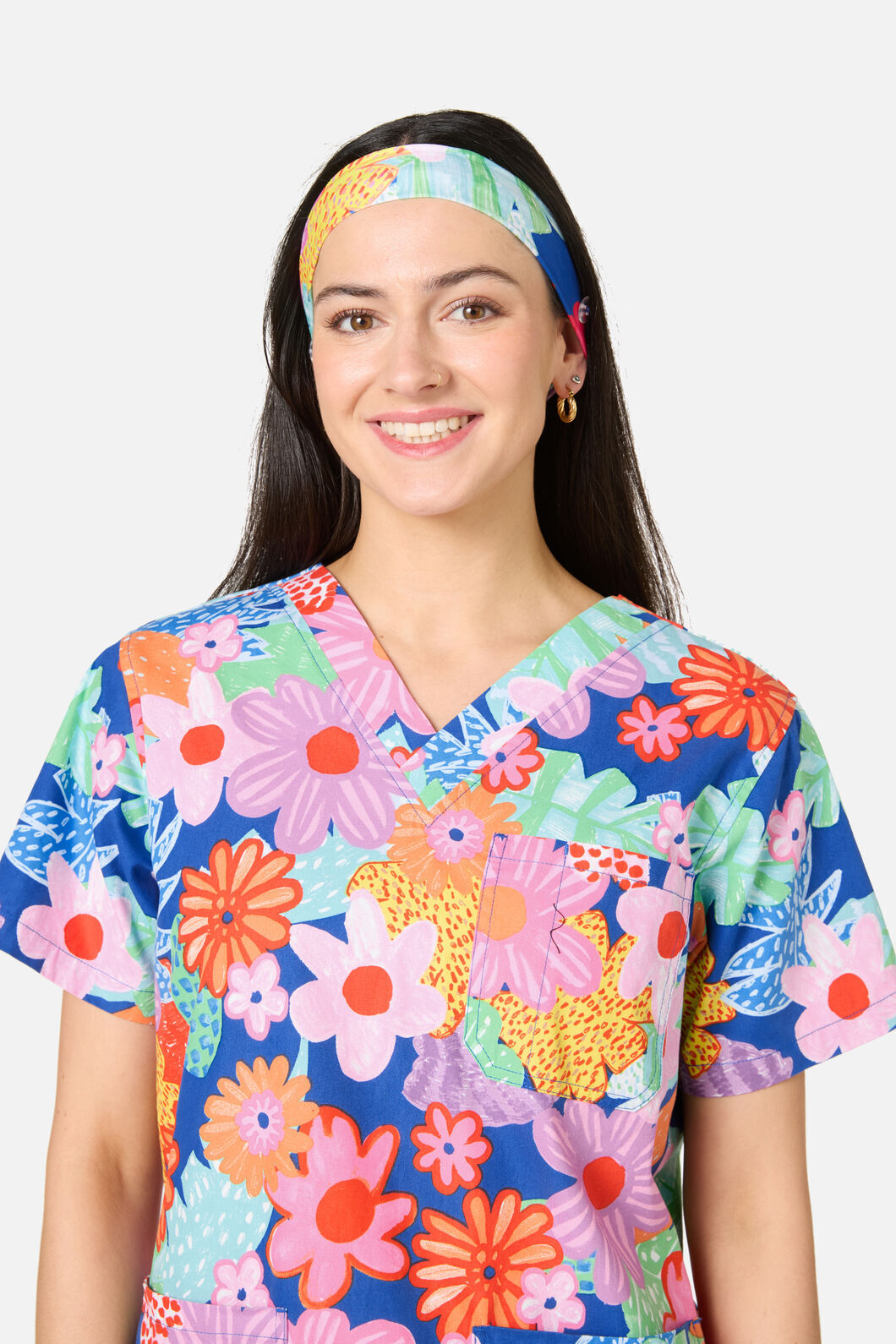 Gorman NZ - Polka Floral Scrub Headband - multi
