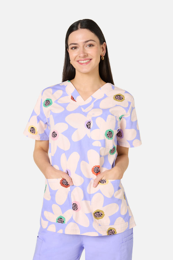Gorman NZ - Daisy Scrub Top & Pant Set - lilac