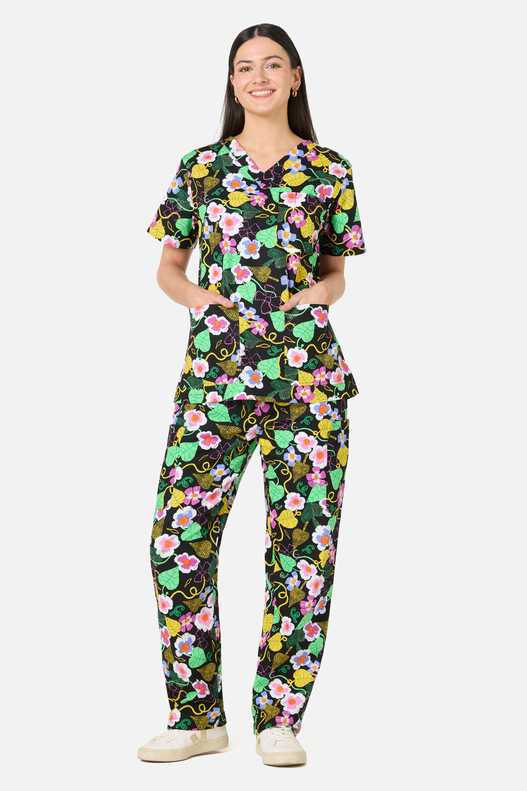 Gorman NZ - Blossom Boulevard Scrub Set - black