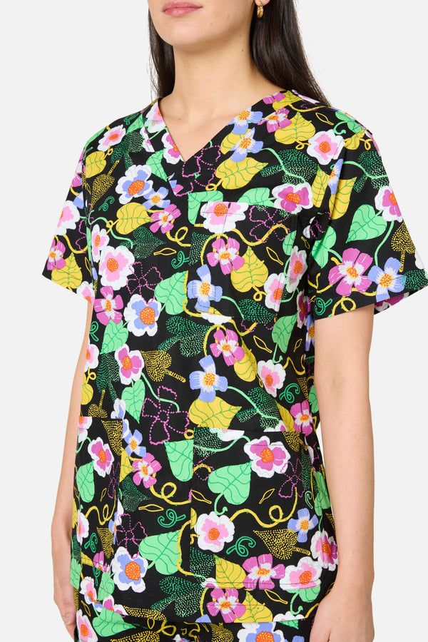 Gorman NZ - Blossom Boulevard Scrub Set - black