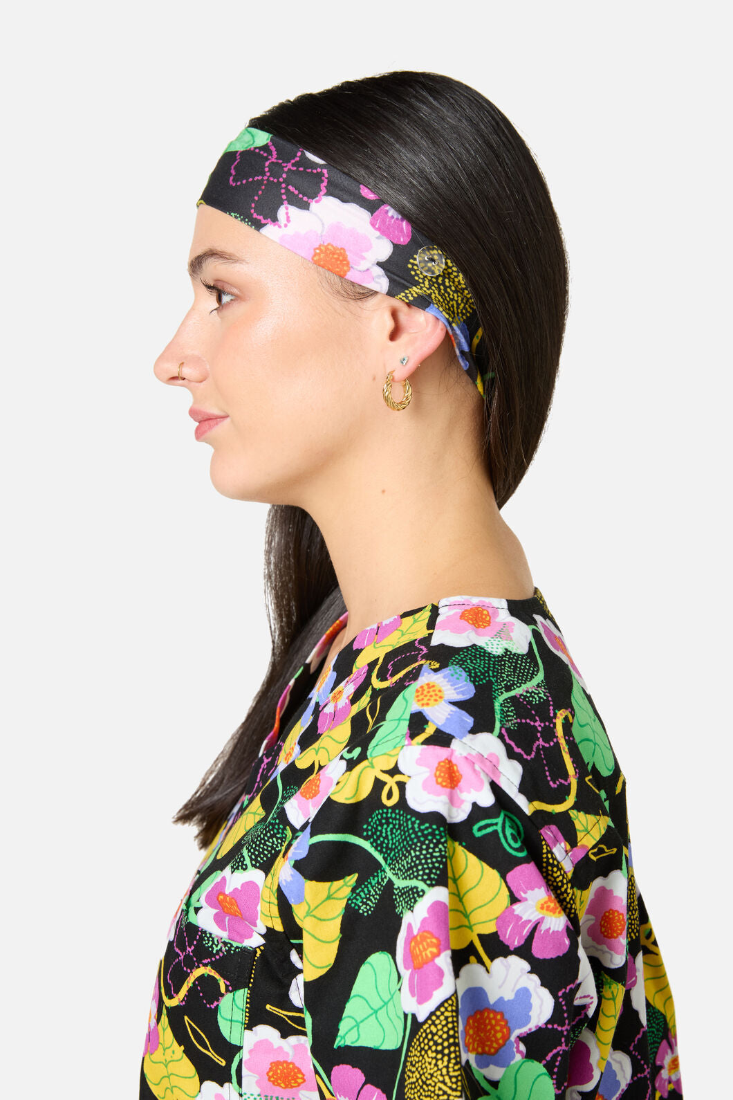 Gorman NZ - Blossom Boulevard Scrub Headband - black