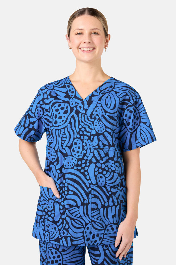 Gorman NZ - Breezy Waters Scrub Set - navy
