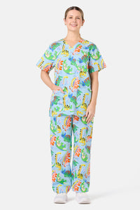 Gorman NZ - Dinoland Scrub Set - light-blue