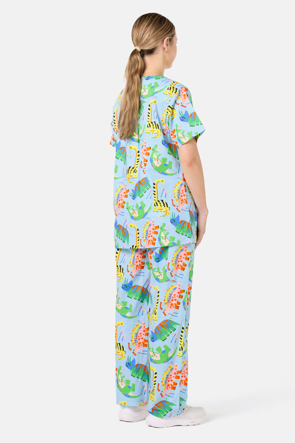 Gorman NZ - Dinoland Scrub Set - light-blue