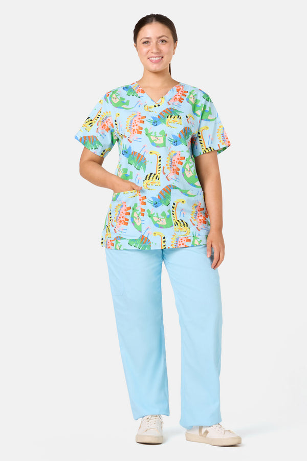 Gorman NZ - Dinoland Mixed Scrub Set - light-blue