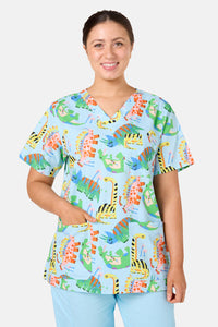 Gorman NZ - Dinoland Mixed Scrub Set - light-blue