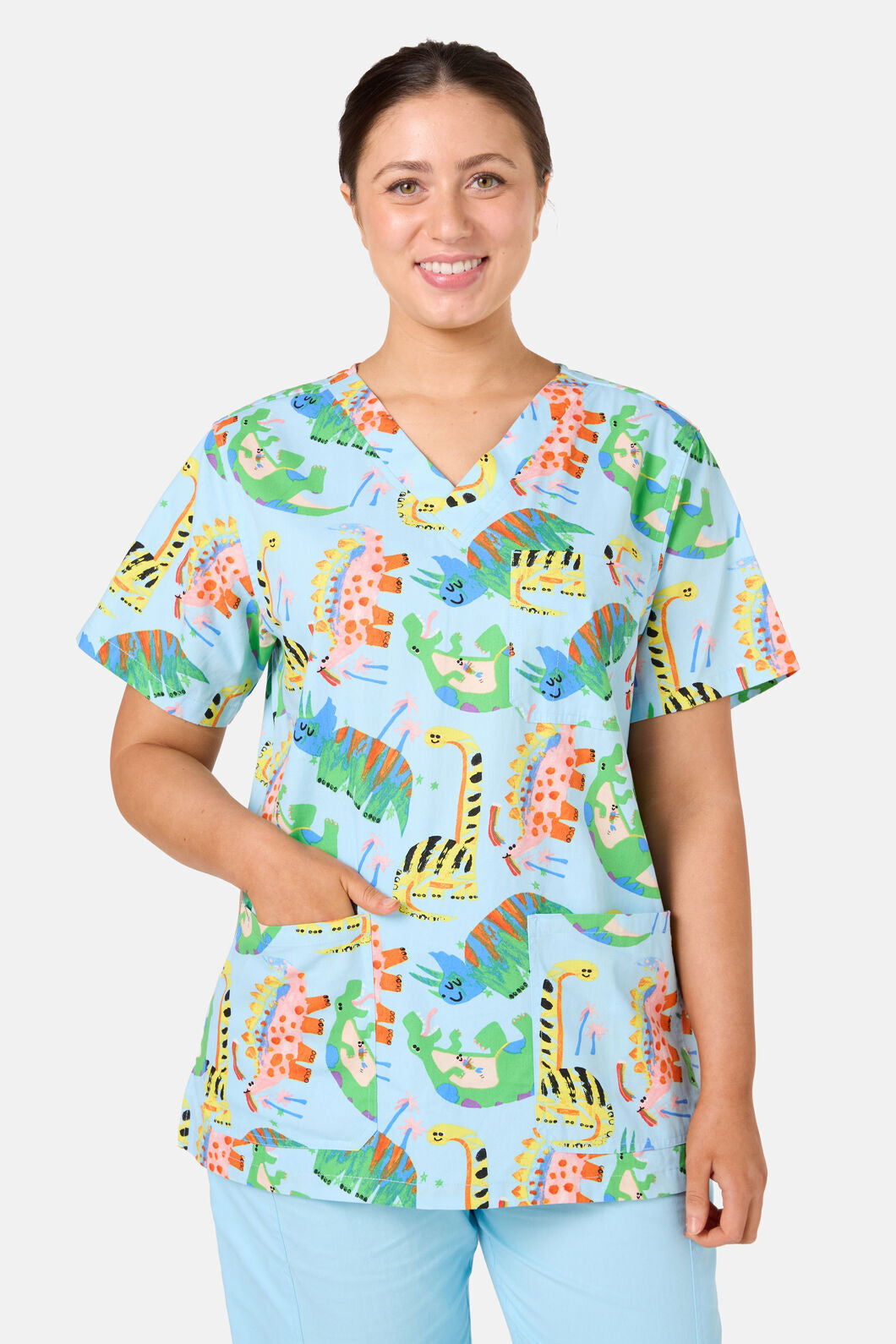 Gorman NZ - Dinoland Mixed Scrub Set - light-blue