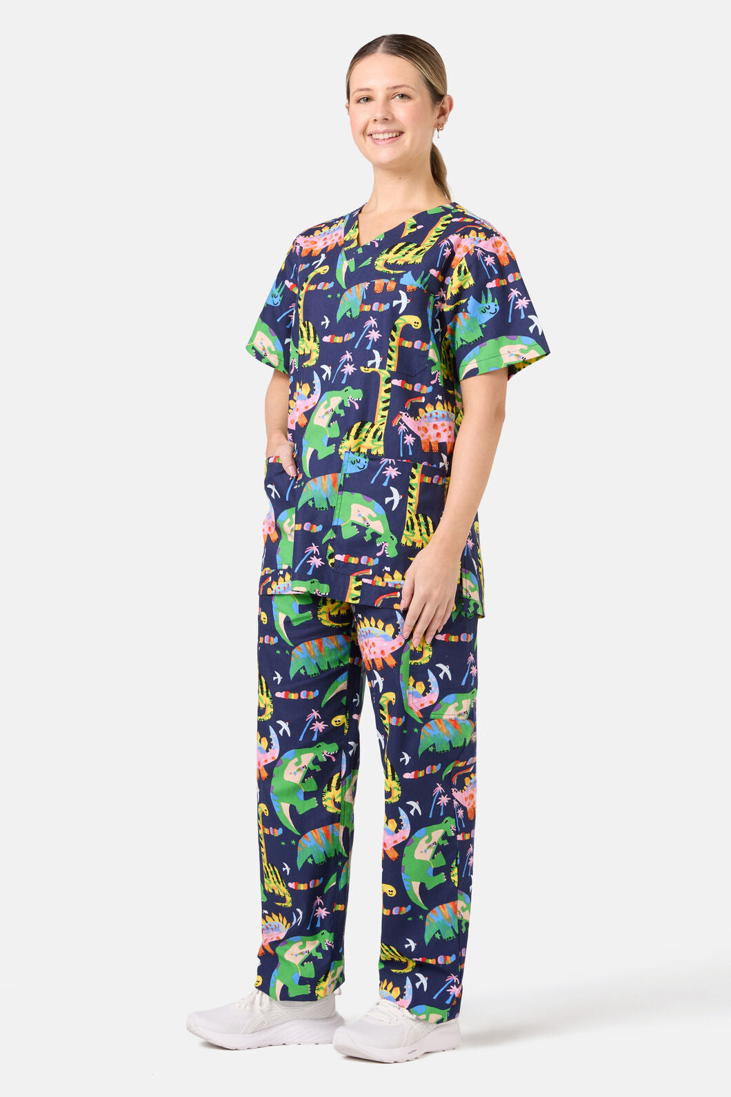 Gorman NZ - Dreamy Dinos Scrub Set - navy