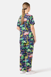 Gorman NZ - Dreamy Dinos Scrub Set - navy