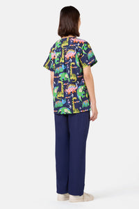 Gorman NZ - Dreamy Dinos Mixed Scrub Set - navy