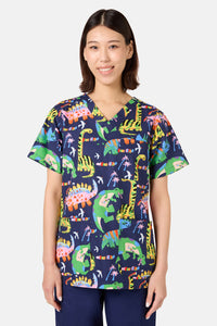 Gorman NZ - Dreamy Dinos Mixed Scrub Set - navy
