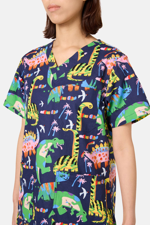 Gorman NZ - Dreamy Dinos Mixed Scrub Set - navy