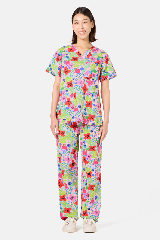 Gorman NZ - Flower Field Scrub Set - multi
