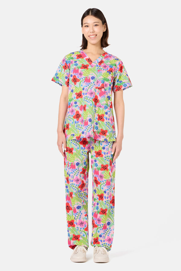 Gorman NZ - Flower Field Scrub Set - multi