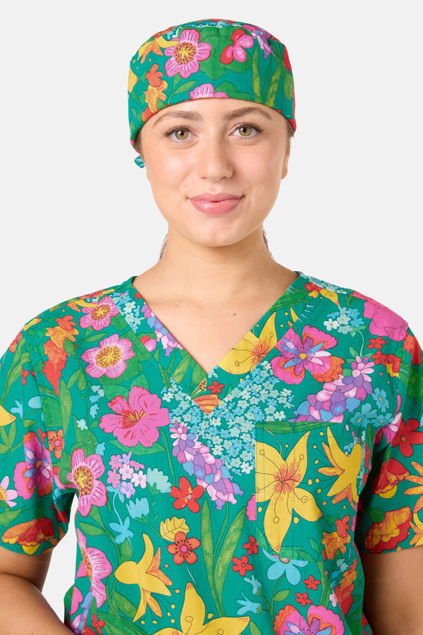 Gorman NZ - Cottage Garden Scrub Hat - multi