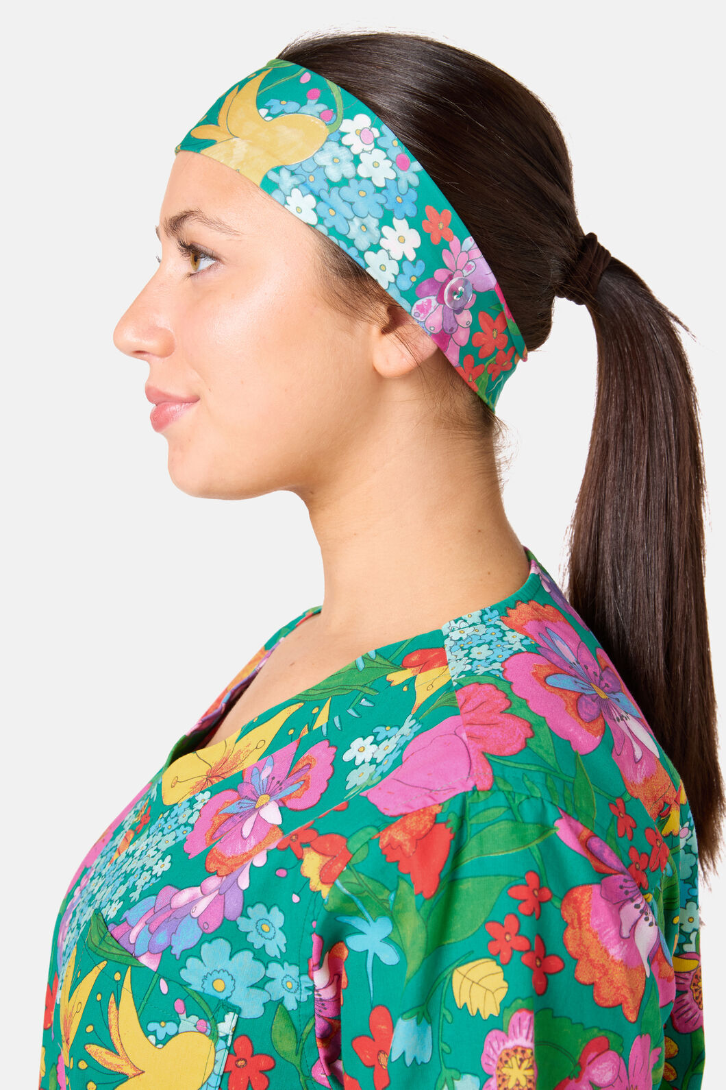 Gorman NZ - Cottage Garden Scrub Headband - multi