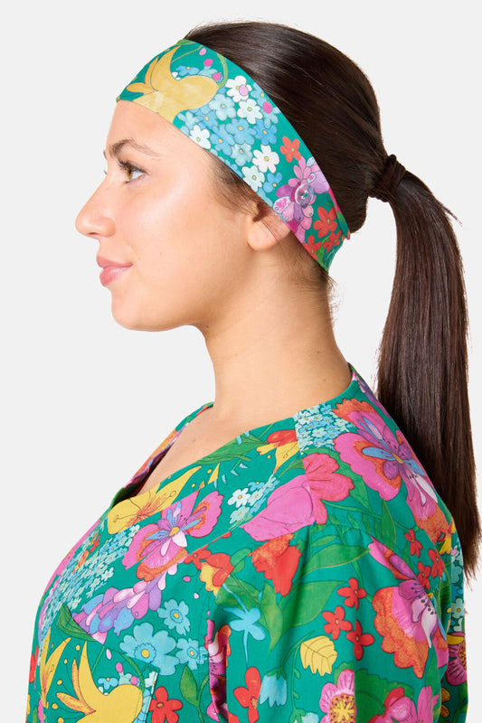 Gorman NZ - Cottage Garden Scrub Headband - multi