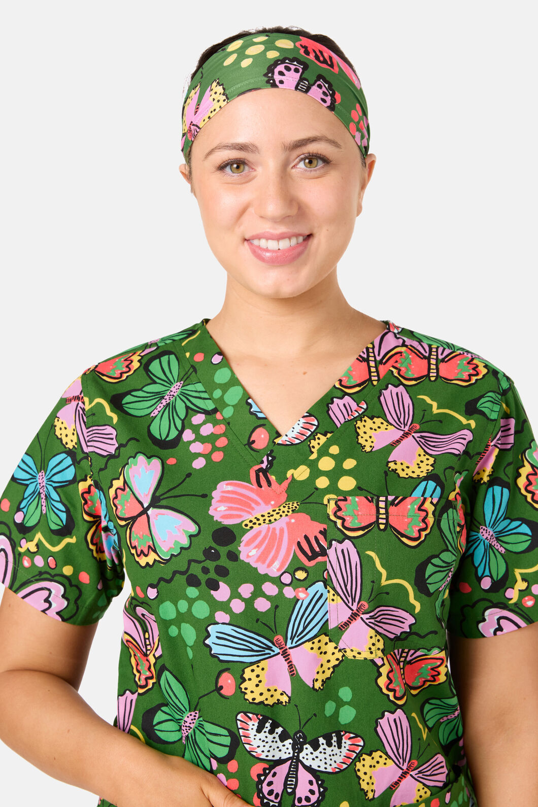 Gorman NZ - Papillon Scrub Headband - green