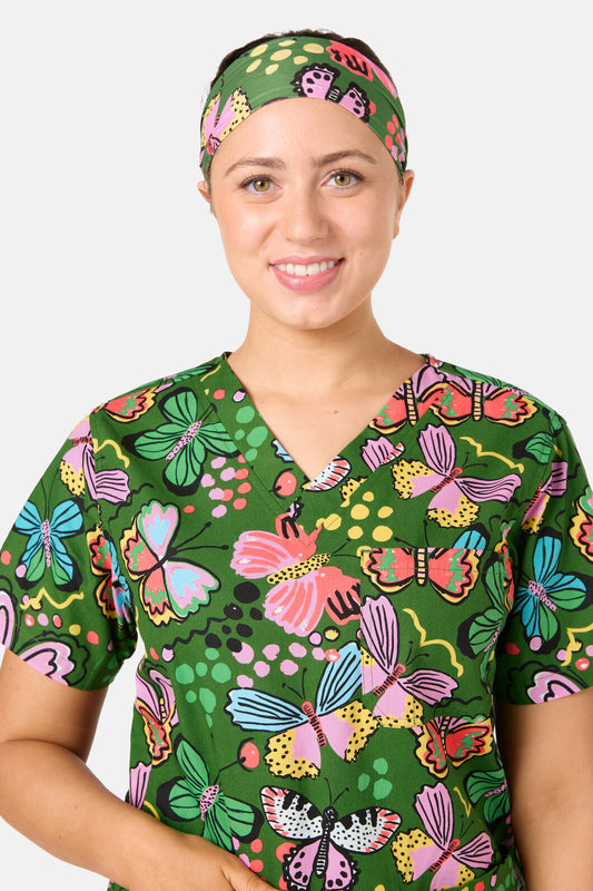 Gorman NZ - Papillon Scrub Headband - green