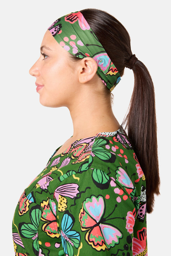 Gorman NZ - Papillon Scrub Headband - green