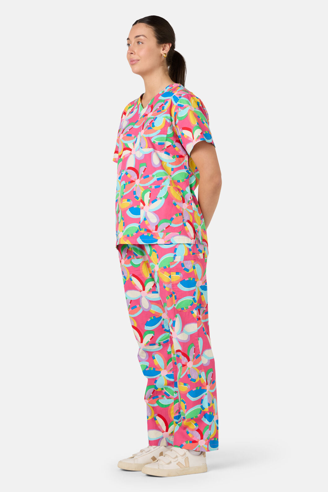 Gorman NZ - Rainbow Daisy Scrub Set - multi