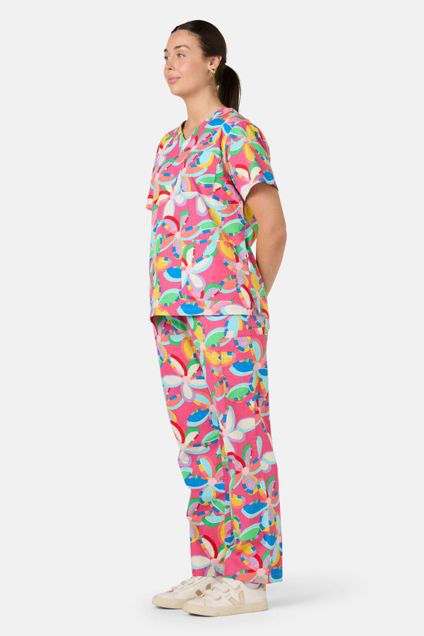 Gorman NZ - Rainbow Daisy Scrub Set - multi