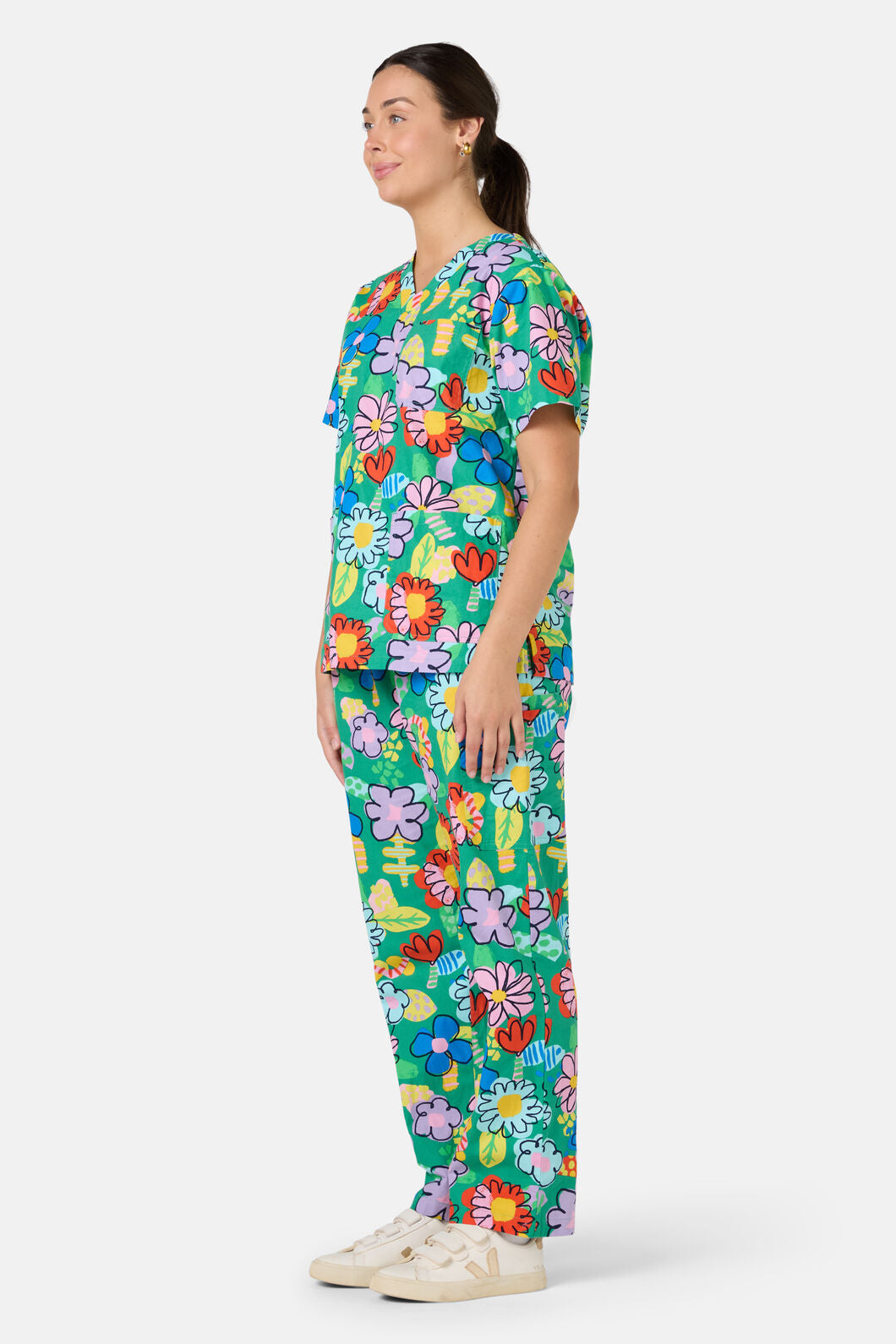 Gorman NZ - Floral Pop Scrub Set - green