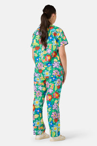 Gorman NZ - Floral Pop Scrub Set - green