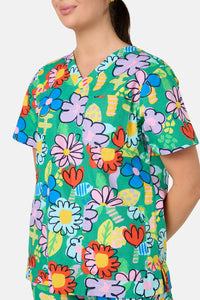 Gorman NZ - Floral Pop Scrub Set - green