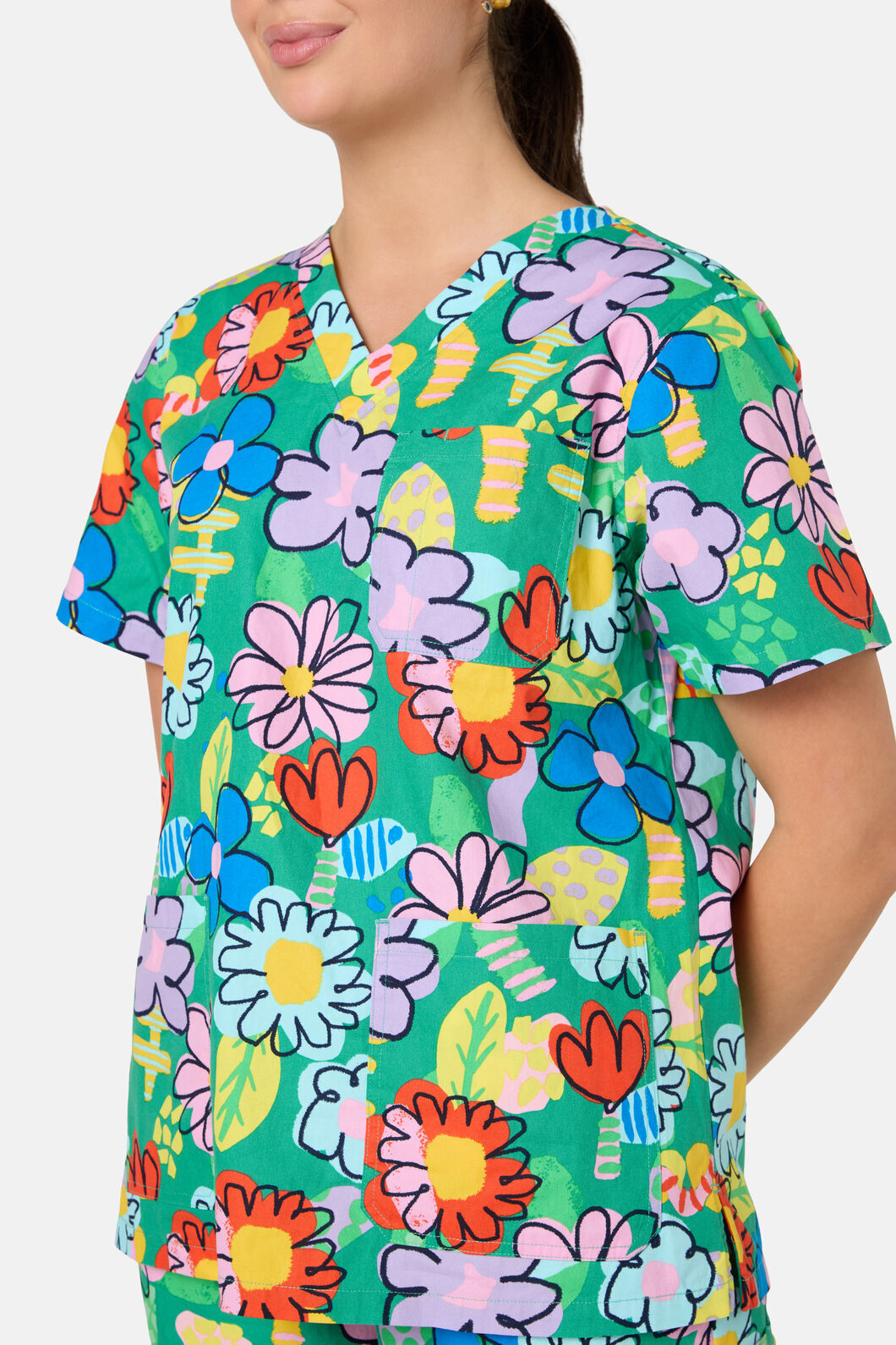 Gorman NZ - Floral Pop Scrub Set - green