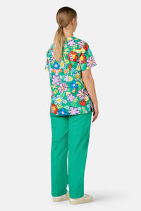 Gorman NZ - Floral Pop Mixed Scrub Set - green
