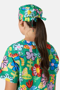 Gorman NZ - Floral Pop Scrub Hat - green